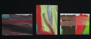 Ton Biermans - Acryl op papier, Lot van drie voorstellingen kopen? Bied vanaf 1!