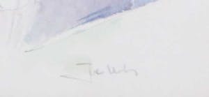 Joe Wols - Lot van vier aquarellen op papier, Landschap kopen? Bied vanaf 1!