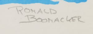 Ronald Boonacker - Zeefdruk, Aruba - Ingelijst (Groot) kopen? Bied vanaf 40!