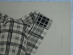 Niet of onleesbaar gesigneerd - Ets en aquatint, “Theedoekportret 1” kopen? Bied vanaf 1!