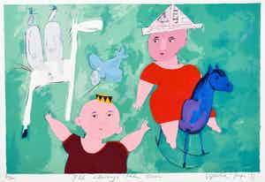 Wouter Stips - I'll Always Take Care - Ingelijste kleurenzeefdruk verkocht voor € 1!