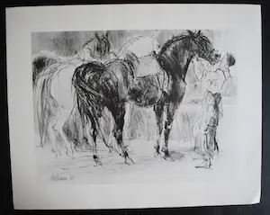 Piet Klaasse - map met 6 litho's paardendraverij kopen? Bied vanaf 50!