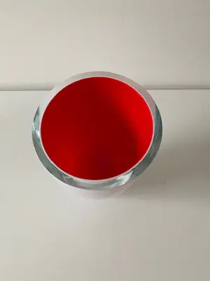 Royal Leerdam - Carina Riezebos decoratieve rood / witte cup kopen? Bied vanaf 29!