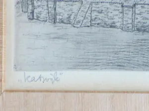 Johan Marie Bennik - Andreaskerk Katwijk - Ets kopen? Bied vanaf 65!