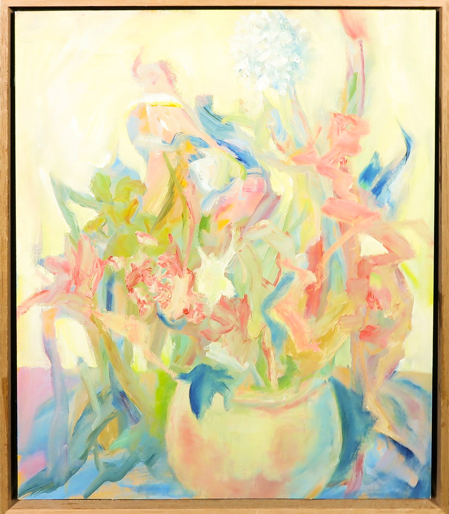 Liz Strick - Olieverf op papier op paneel, Stilleven - Ingelijst kopen? Bied vanaf 1!