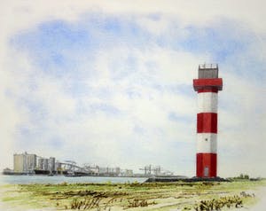 Frans Room - Lot van 15 originele tekeningen - Bakens en boeien Zuid Holland kopen? Bied vanaf 150!