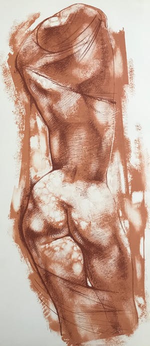 Georges Oudot - Mooie kleurenlitho - Torso - Gesigneerd - 49/150 kopen? Bied vanaf 75!