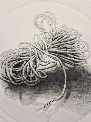 Gerard van Rooy - Grote "druk van de etser" Ets - kluwe touw - beperkte oplage (150) kopen? Bied vanaf 35!