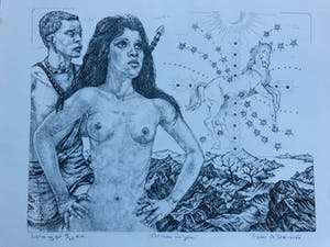 Peter Demaree - Map: Dark Lady met vier litho's kopen? Bied vanaf 55!