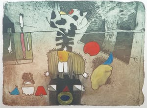 Michel van Overbeeke - Ets, Different hours II - Ingelijst kopen? Bied vanaf 50!