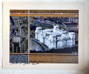 Christo - Reichstag-offset op heel dik karton in beperkte oplage zelden! kopen? Bied vanaf 120!