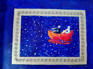 Jacques Tange - "Miroir" acryl/papier/board uit 2010 kopen? Bied vanaf 350!