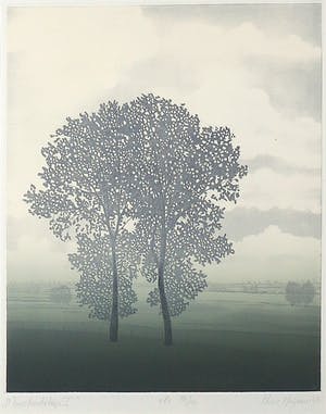 Hans Heijman - Ets, Maaslandschap I - Ingelijst kopen? Bied vanaf 50!