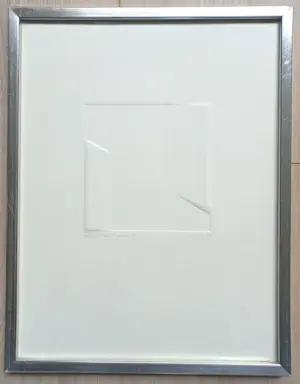 Harry van Kuyk - Geometrisch abstract, reliëfdruk (ingelijst) kopen? Bied vanaf 95!