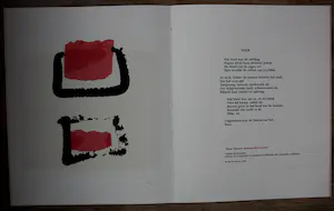 Arty Grimm - Zeefdruk met gedicht: 'De dichter en de dingen' - 1986 kopen? Bied vanaf 59!