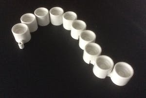 Niet of onleesbaar gesigneerd - EHLEN JOHANSSON - 10 WAXINELICHTHOUDERS kopen? Bied vanaf 1!