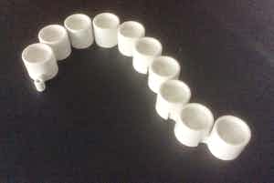 Niet of onleesbaar gesigneerd - EHLEN JOHANSSON - 10 WAXINELICHTHOUDERS verkocht voor € 1!