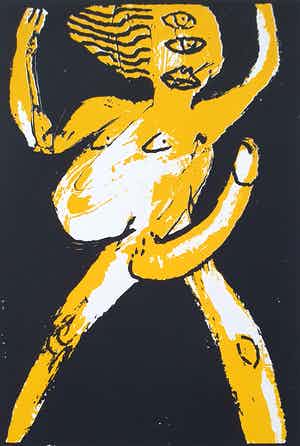 Henk Vierveijzer - Zeefdruk 2005 verkocht voor € 35!