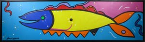 Shunyam - Acryl op doek, Aquarium - Ingelijst (Zeer Groot!) kopen? Bied vanaf 200!