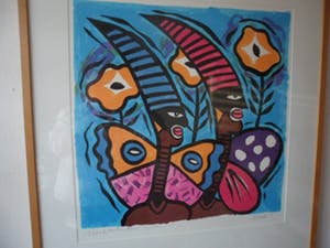 Clemens Briels - Zeefdruk, Nachtvlinders kopen? Bied vanaf 120!