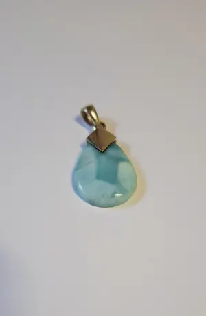 nieuw zilver hanger met  Larimar edelsteen. kopen? Bied vanaf 60!