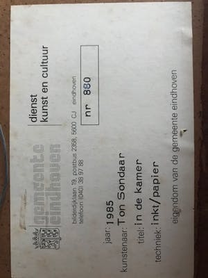 Ton Sondaar-Dobbelmann - " In de kamer" kopen? Bied vanaf 45!