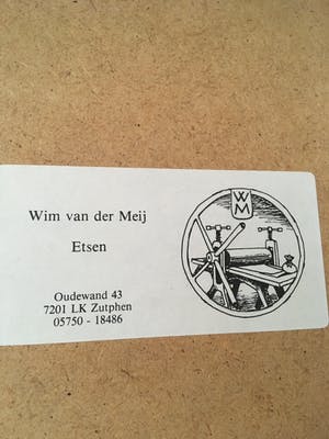 Wim van der Meij - Winterlandschap kopen? Bied vanaf 50!