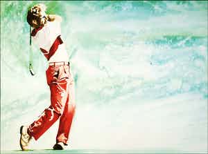 Rene Brone - Bernhard Langer winning the Masters GOLF - USA silkscreen verkocht voor € 70!