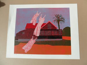 Henriette Boerendans - Houtsnede, 12 Oktober. kopen? Bied vanaf 40!