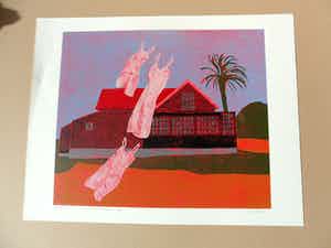 Henriette Boerendans - Houtsnede, 12 Oktober. verkocht voor € 40!