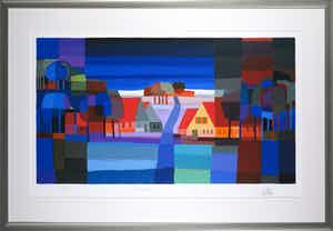 Ton Schulten - Zeefdruk, Kerstverlangen - Ingelijst (Groot) verkocht voor € 350!