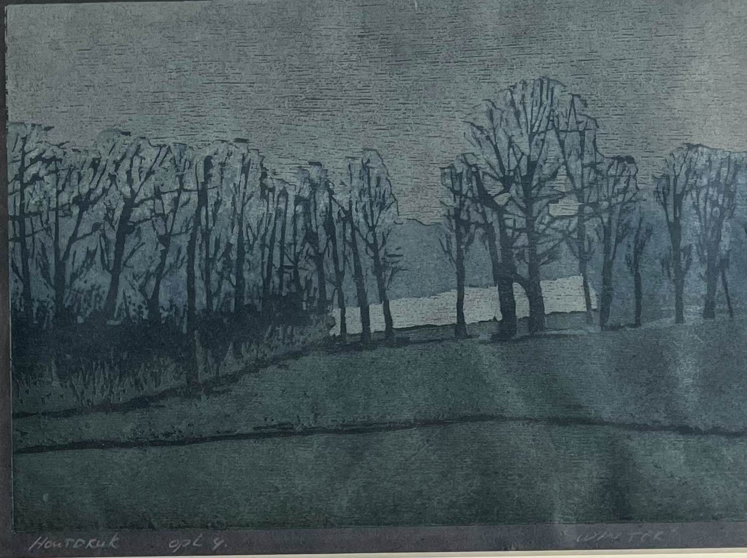 Dianne Bakker - Houtsnede | Winter (KLEINE OPLAGE) kopen? Bied vanaf 100!