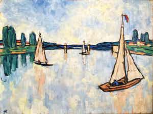 Jan Willem Versteeg - Voiles a Chatou verkocht voor € 80!