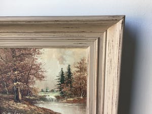 Niet of onleesbaar gesigneerd - Winter ,bos en water. kopen? Bied vanaf 1!