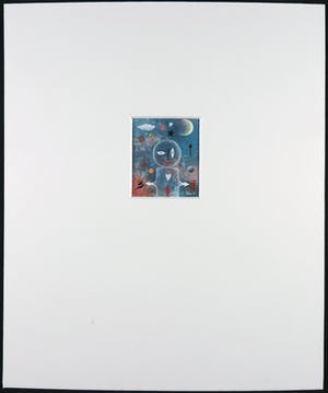 Leon Savelsberg - Gouache op papier, Feestje kopen? Bied vanaf 1!