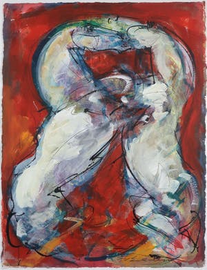 Frits van Eeden - Gemengde techniek op papier, Horses - Ingelijst (Groot) kopen? Bied vanaf 100!