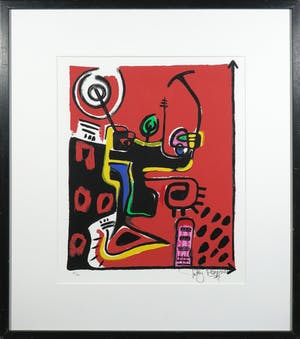 Patty Harpenau - Zeefdruk, Zonder titel - Ingelijst kopen? Bied vanaf 20!