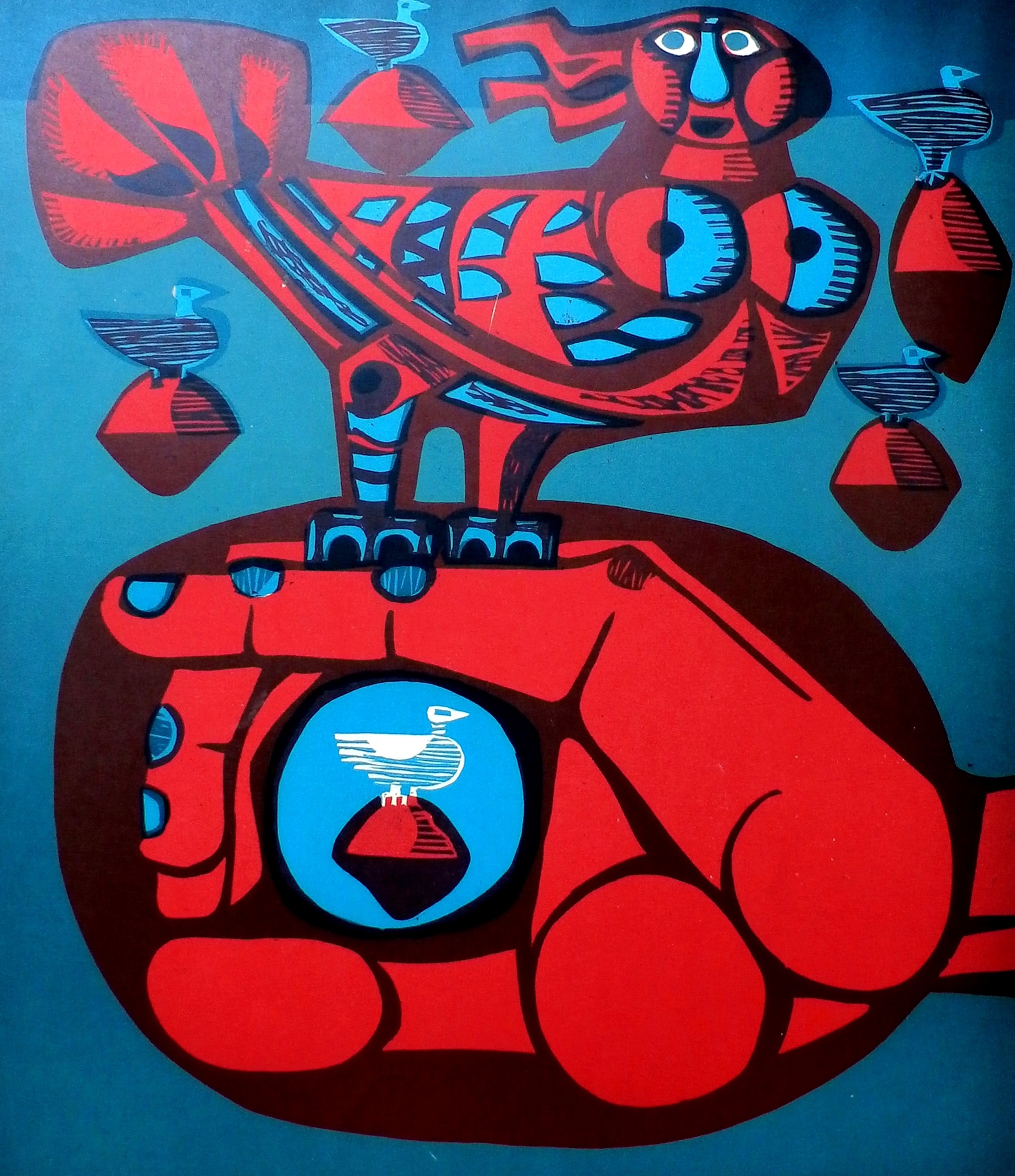 Gerrit de Moree - Litho: Veraf en dichtbij - 1976 kopen? Bied vanaf 45!