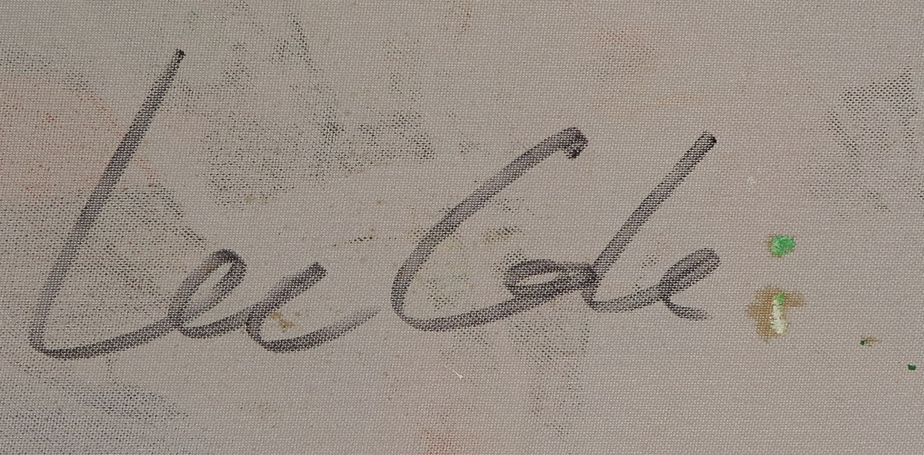 Lee Cole - Acryl op doek, Zonder titel - Ingelijst kopen? Bied vanaf 1!