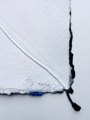 Shinkichi Tajiri - aquagravure ’Knoop’ - minimalistisch en kleurrijk - 1993- oplage 35 kopen? Bied vanaf 375!