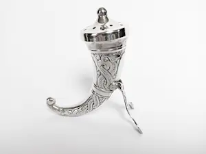 Magnus Aase zoutstrooier sterling zilver Viking design Noorwegen. Gekeurd. kopen? Bied vanaf 85!