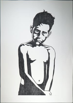 Mariska van Duffelen - Houtsnede, Zonder titel kopen? Bied vanaf 1!