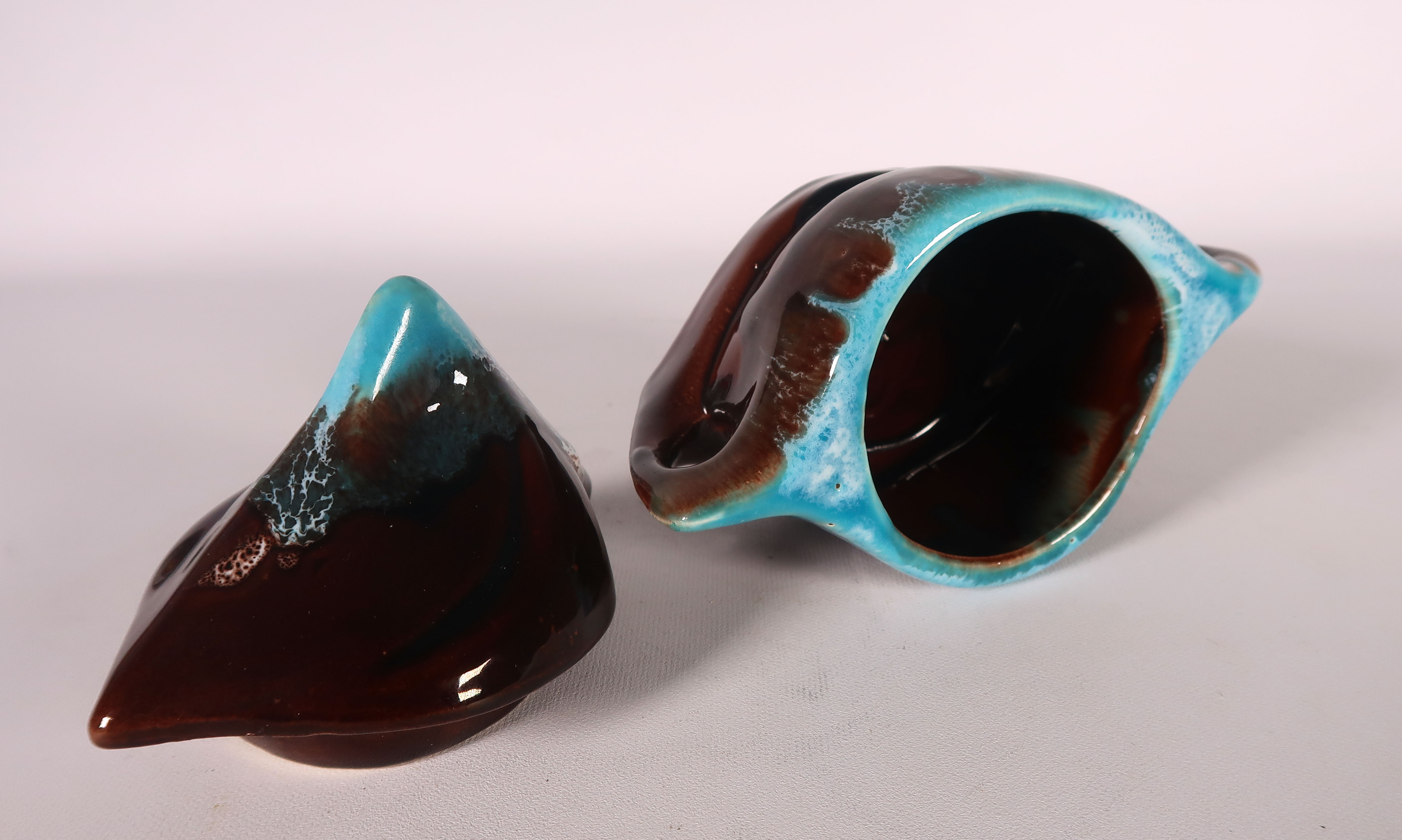 Vallauris Keramiek - Geglazuurd keramiek, Bruin en blauw servies kopen? Bied vanaf 35!
