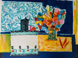 Wendy Chazin - Flowers with tablecloths kopen? Bied vanaf 70!