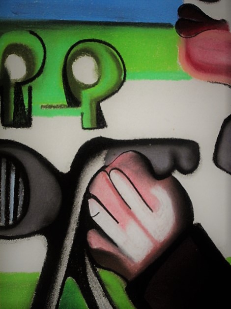 Wim Hendriks - Bijzonder Pastel van Noord Hollandse Expressionist "streng gelovige op fiets" kopen? Bied vanaf 1!