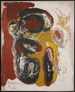 Bert Braam - Gemengde techniek op karton, Lot van drie abstracte composities kopen? Bied vanaf 1!