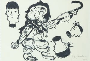 Rob Scholte - Stifttekening, Koppen kopen? Bied vanaf 1!