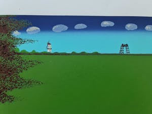 Willem Westbroek - Walking the cat ' Portait of the mayor André van der Louw met naakte vrouw kopen? Bied vanaf 50!