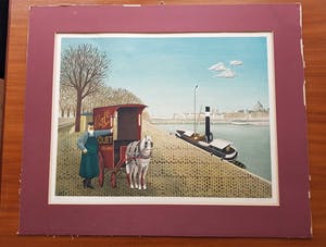 Jan Balet - Oude map met 3 litho's van Jan Balet en 4 offset litho's gesigneerd met 'Gent78. kopen? Bied vanaf 10!