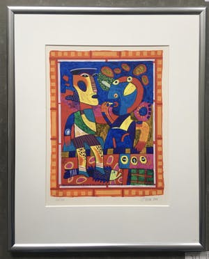 Clemens Briels - zeefdruk - 2000 - oplage 250 - ingelijst kopen? Bied vanaf 145!